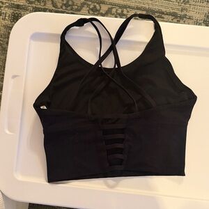 Alphalete Black Strappy Sports Bra
